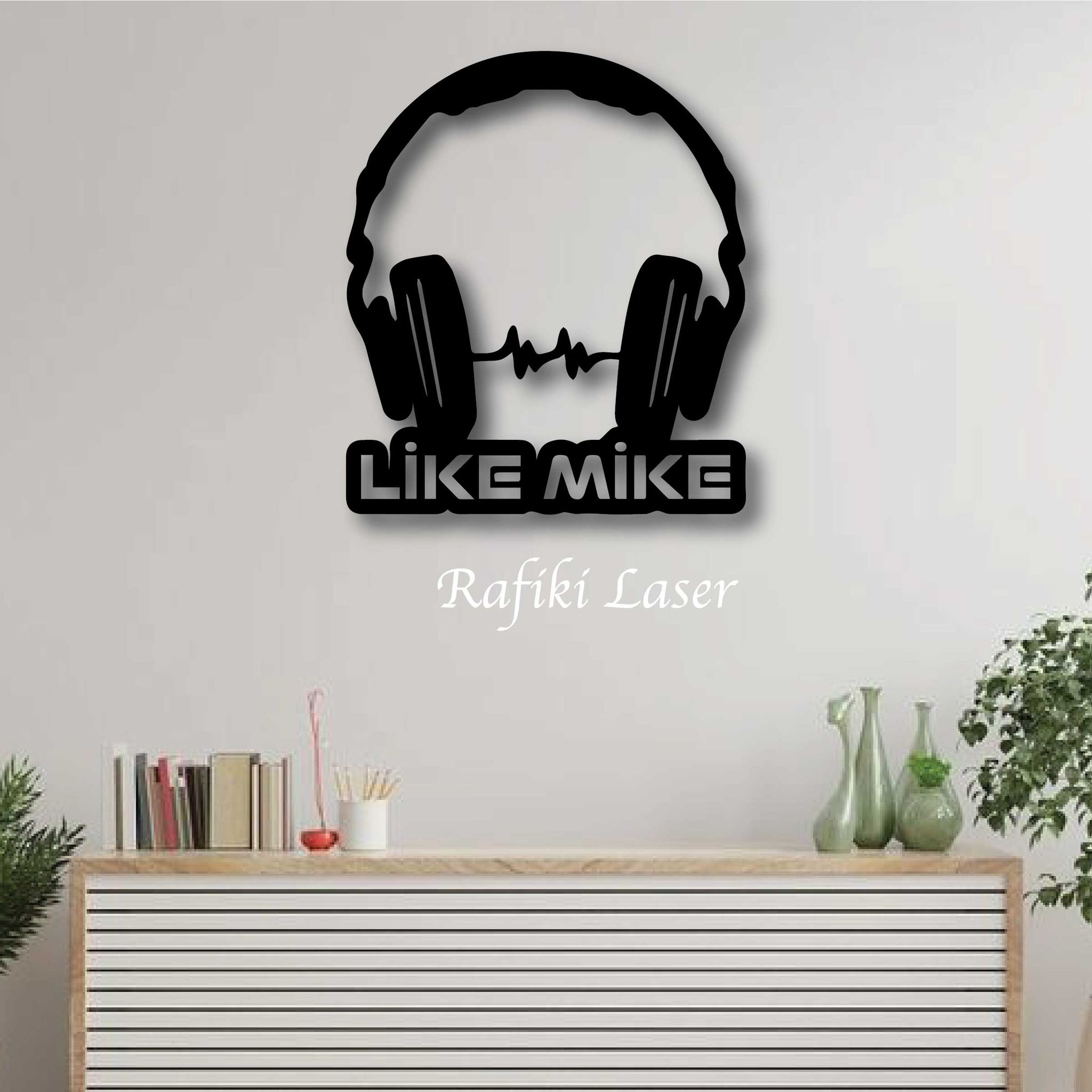 Personalized Headphones Metal Wall Art Decor_0