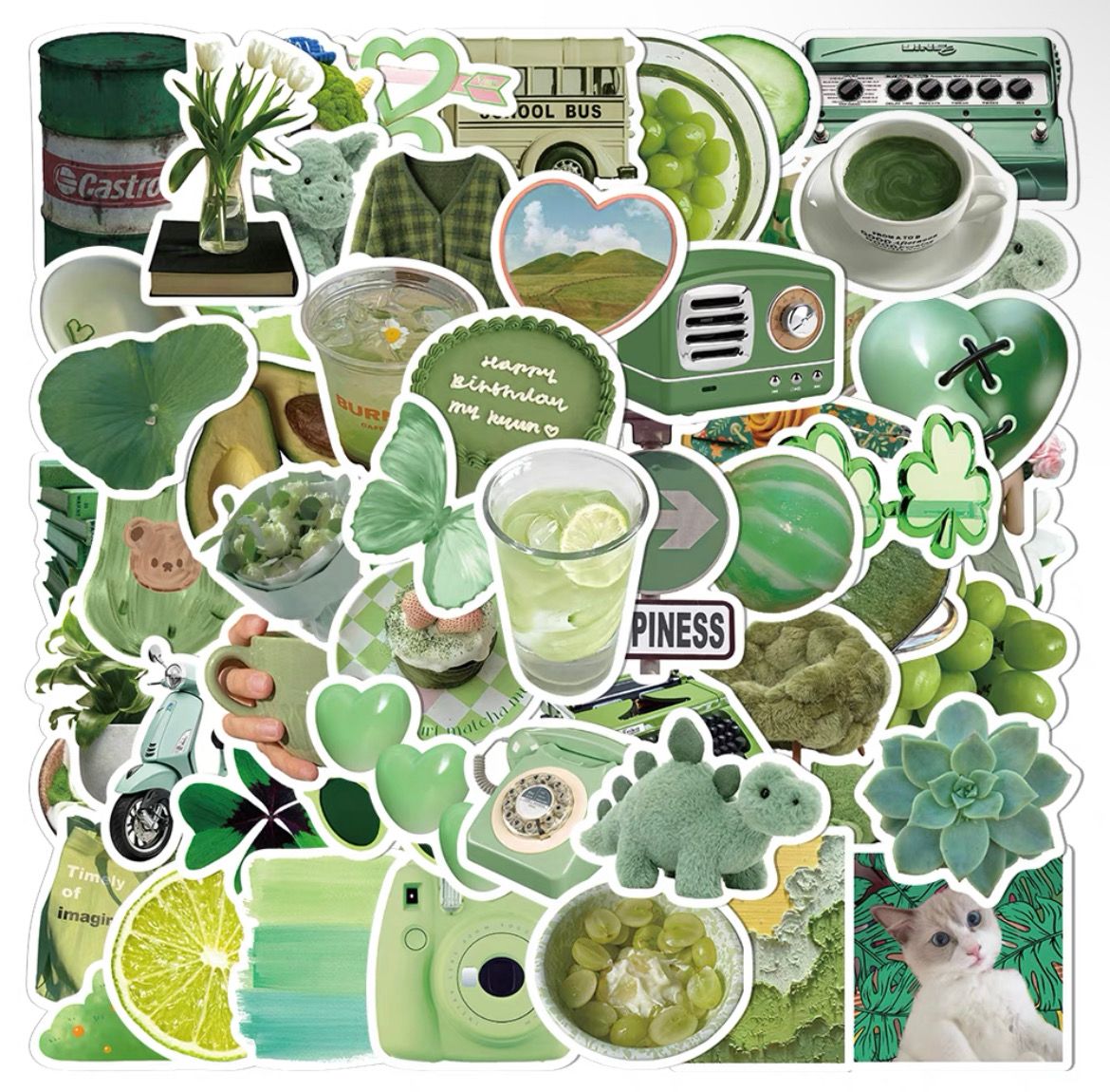 Aesthetic Green Stickers_0