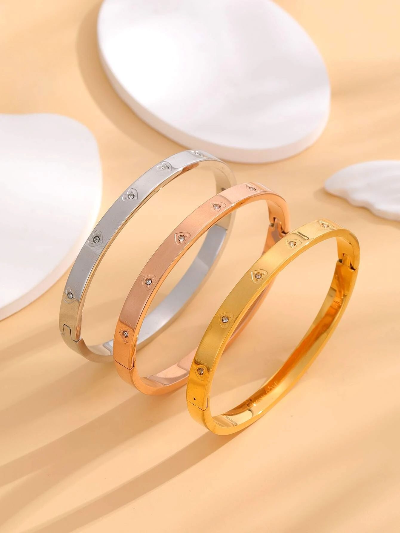 1pc Trendy Clasp Bangle Bracelet_3