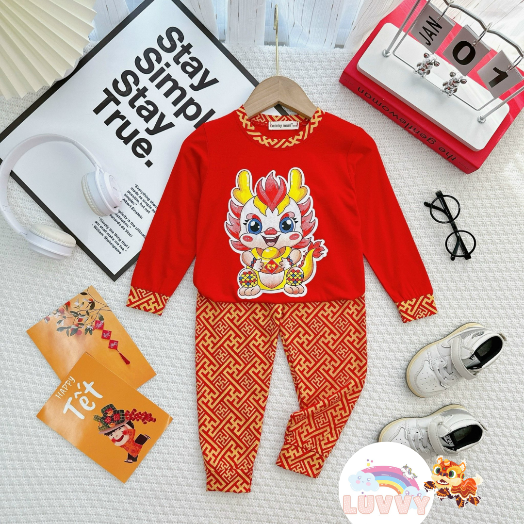 [85] Chinese New Year Pajamas Set (90~120)_2