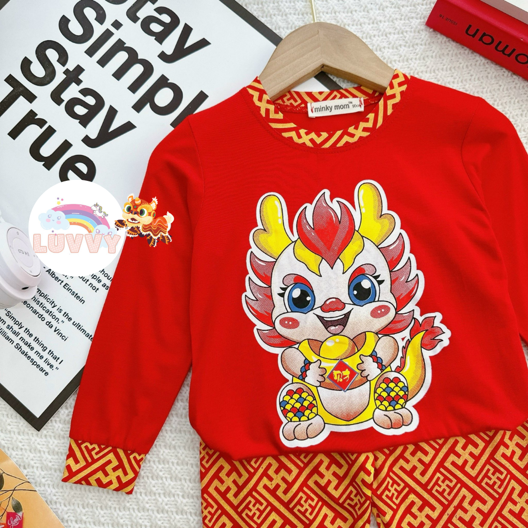 [85] Chinese New Year Pajamas Set (90~120)_4