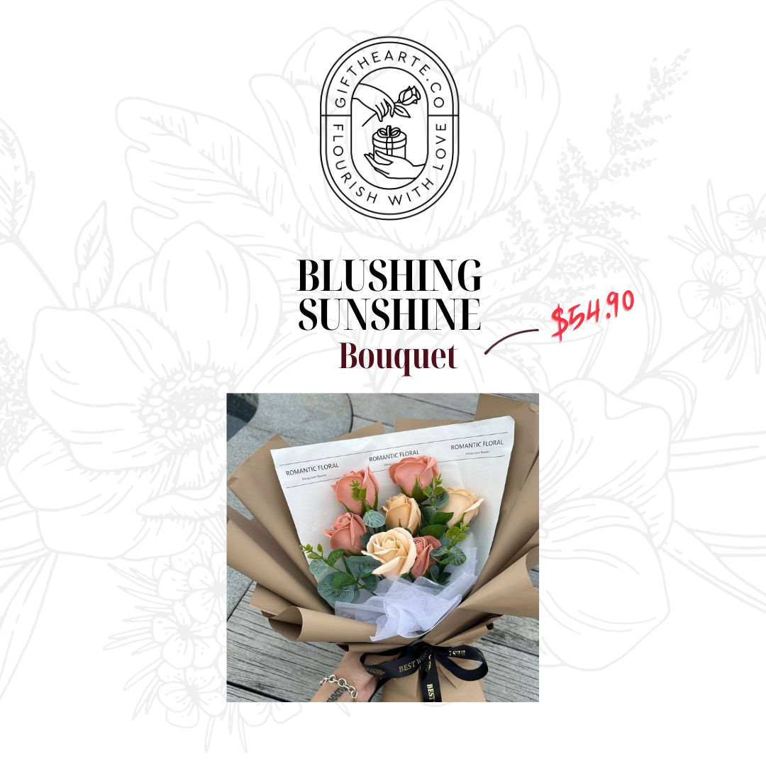 Blushing Sunshine Bouquet _4