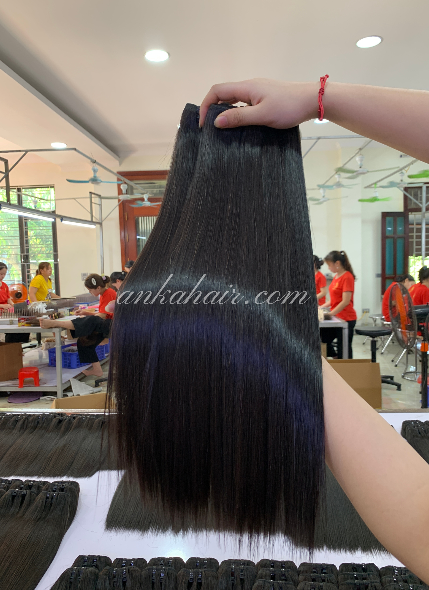 Super Double Drawn Weft - Black Bone Straight_0