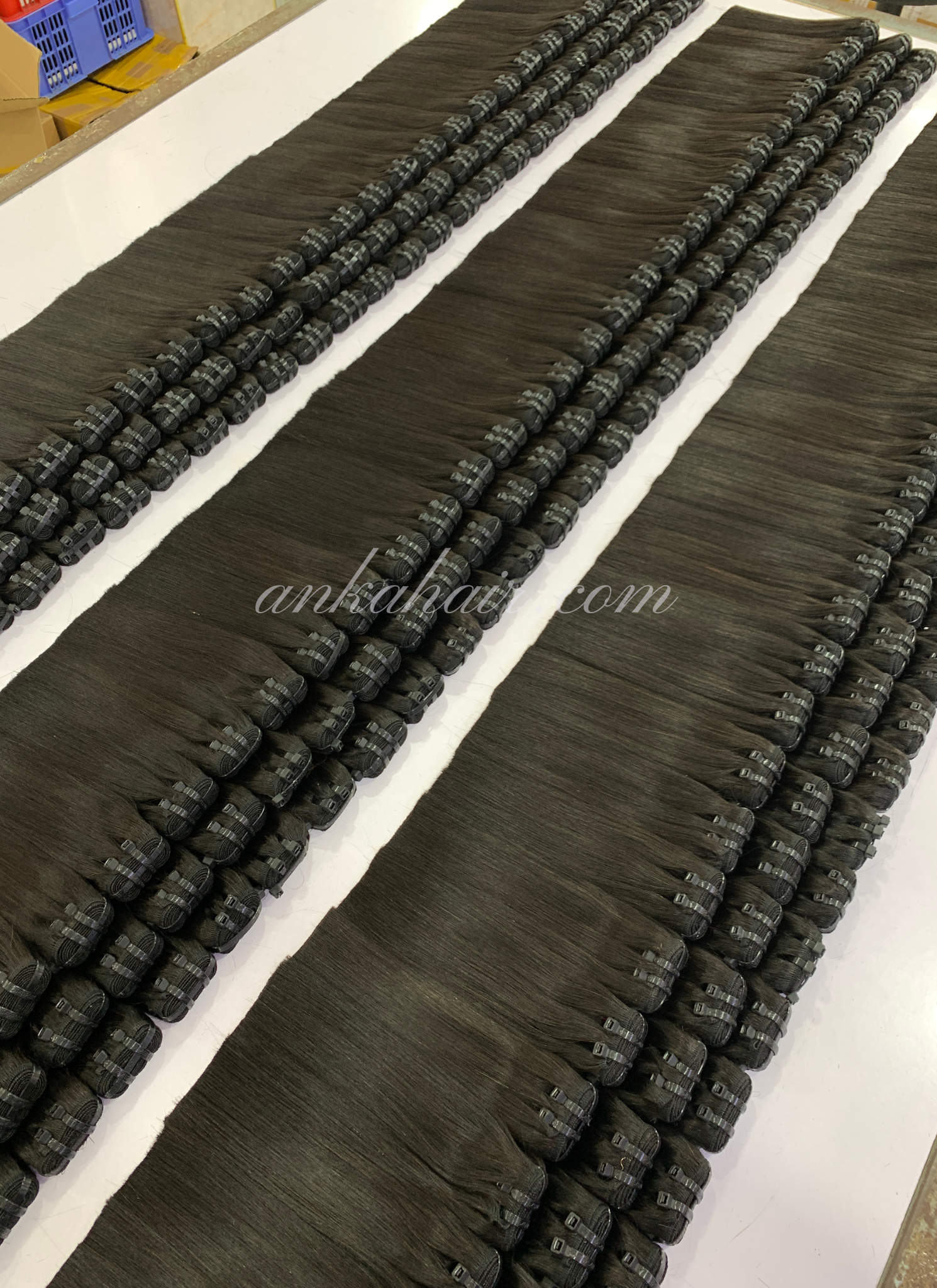 Super Double Drawn Weft - Black Bone Straight_1