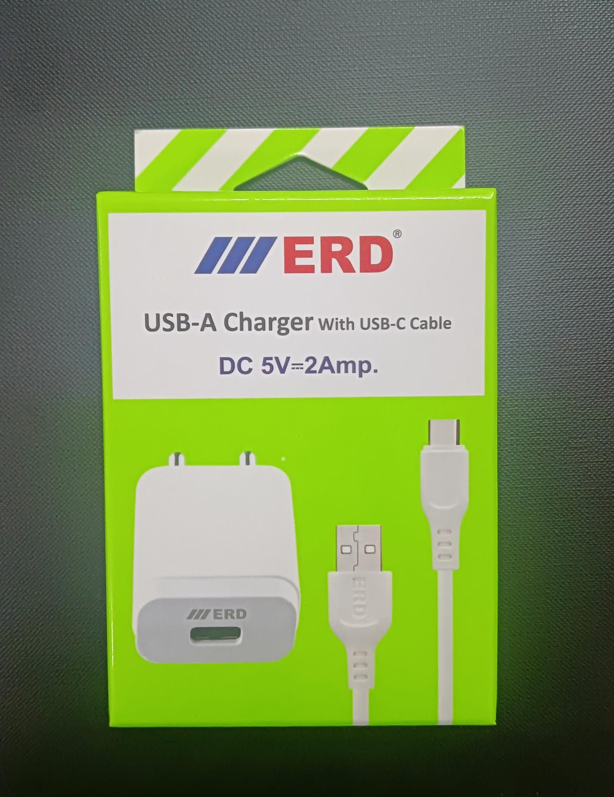 ERD TC-21 2Amp. Mobile Charger with Type-C Cable_1