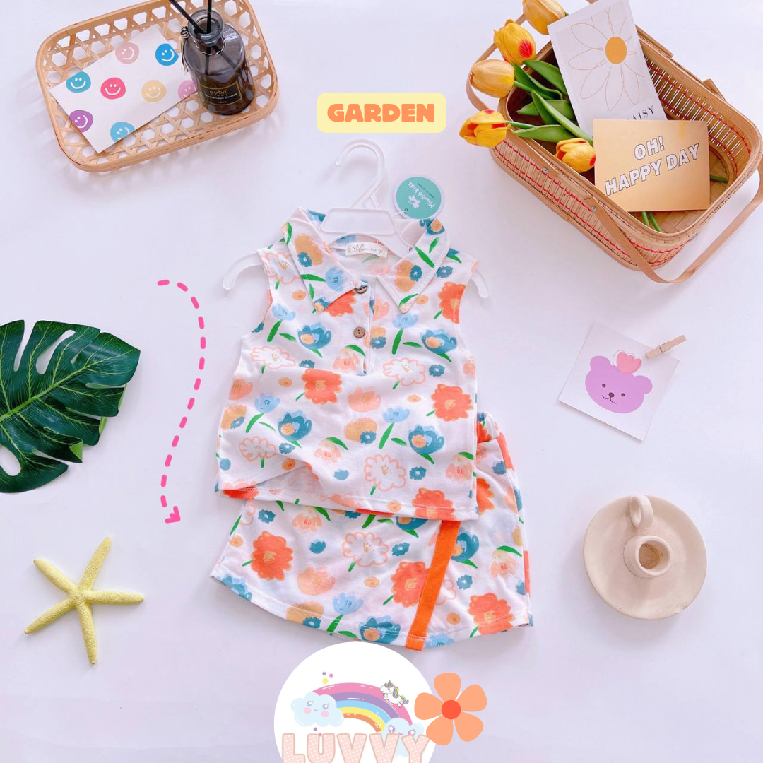 [95] Sleeveless Polo & Skorts Play Sets (80~120)_3