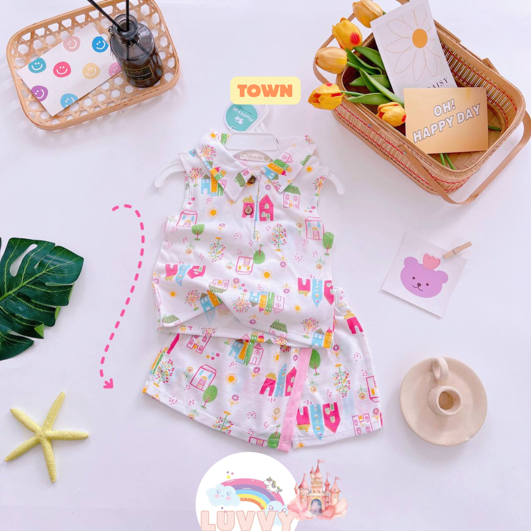 [95] Sleeveless Polo & Skorts Play Sets (80~120)_1