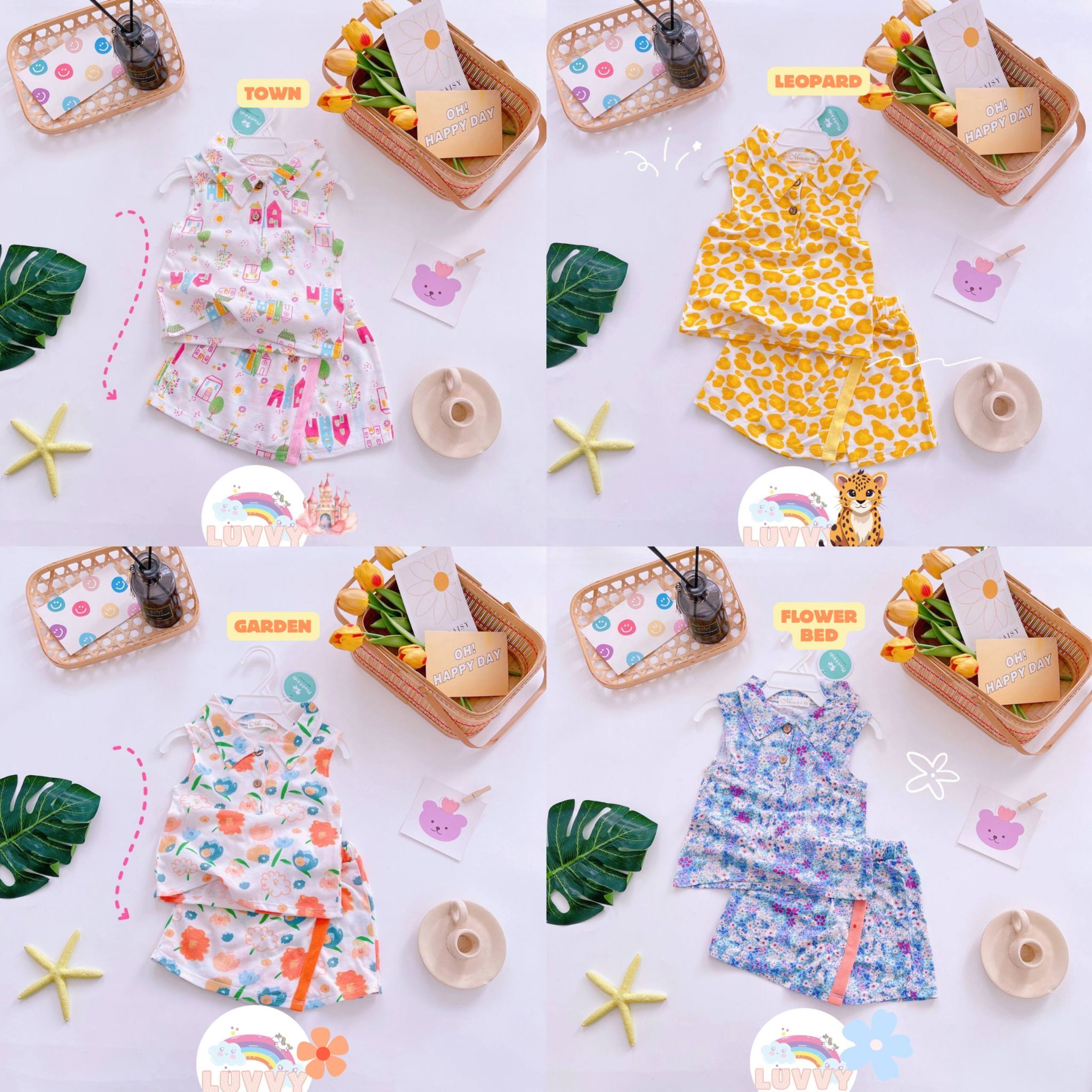 [95] Sleeveless Polo & Skorts Play Sets (80~120)_0