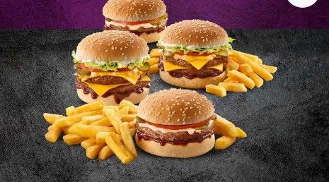 Sharing - 2 Original King Steers Burgers & Two Medium Chips - Customize  _1