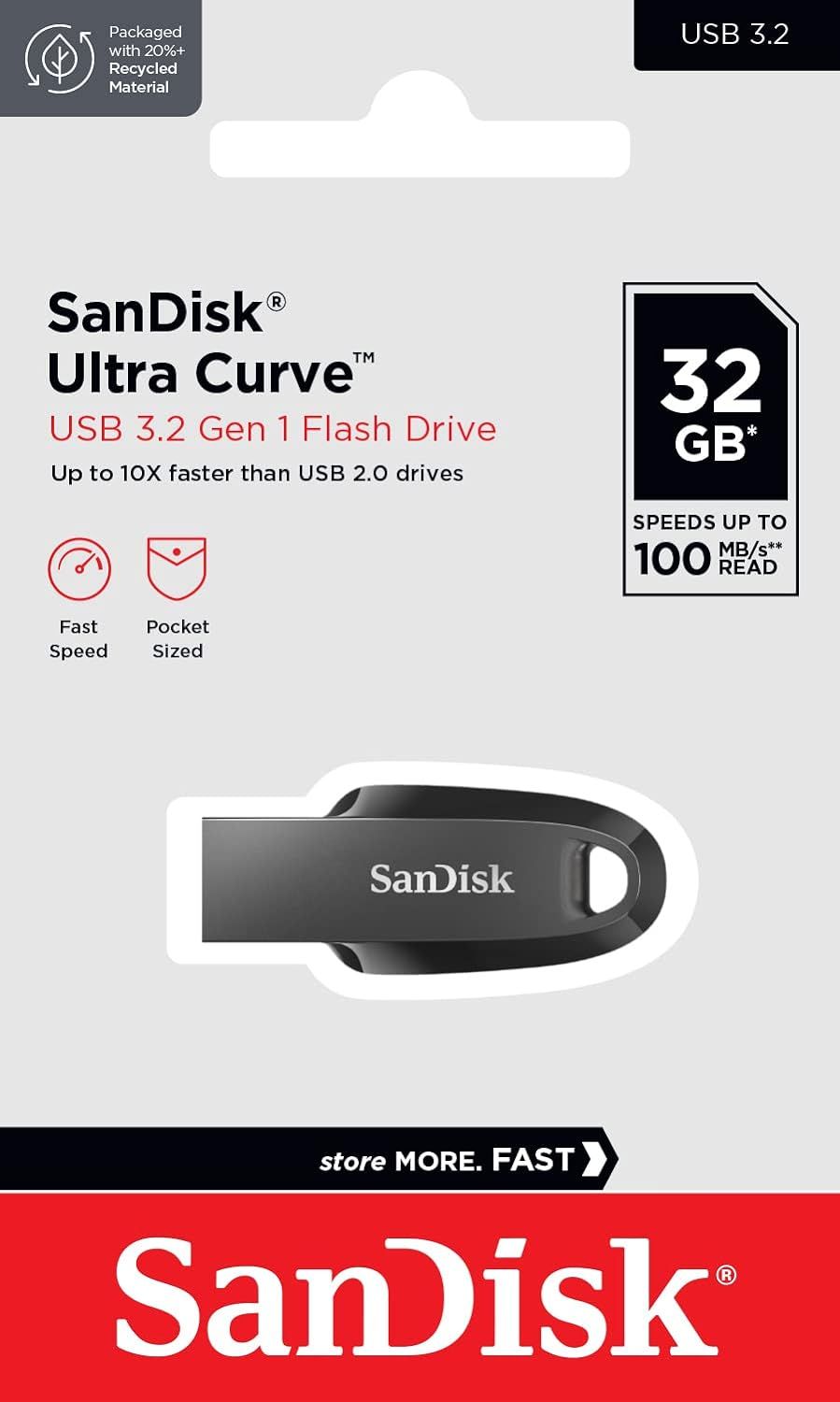 SanDisk ® Ultra Curve (SDCZ550-032G-I35) USB 3.2 32GB 100MB/s R Black_1