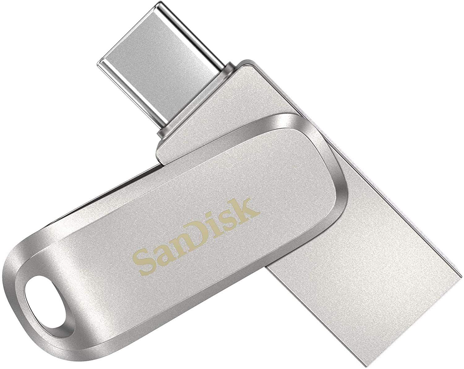 SanDisk Ultra Dual Drive Luxe (SDDDC4-1T00-I35) USB Type C 1TB Flash Drive (Silver)_0