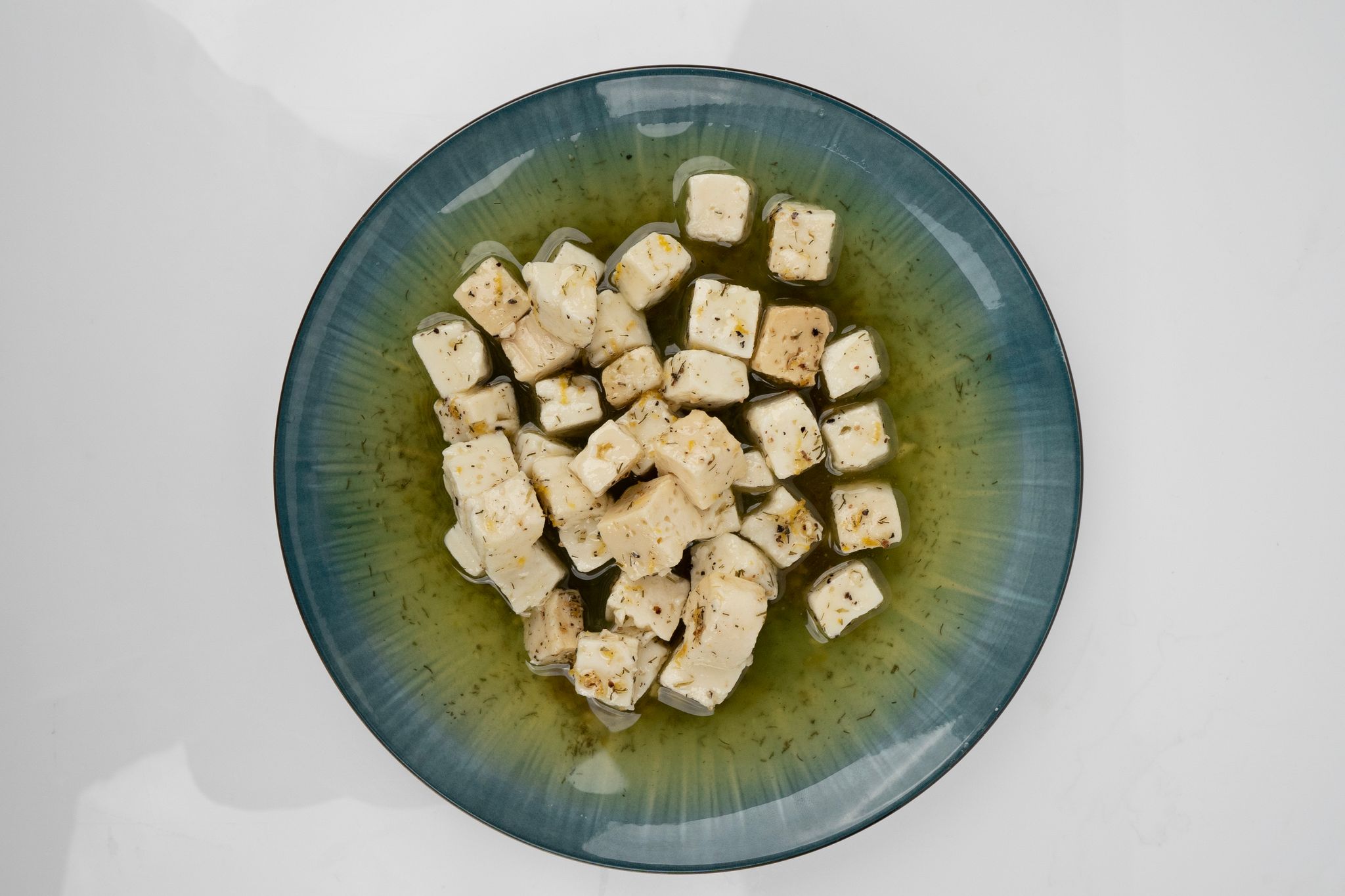 Buffalo Feta Marinated in Olive Oil w/ Basil & Garlic (100g)_1