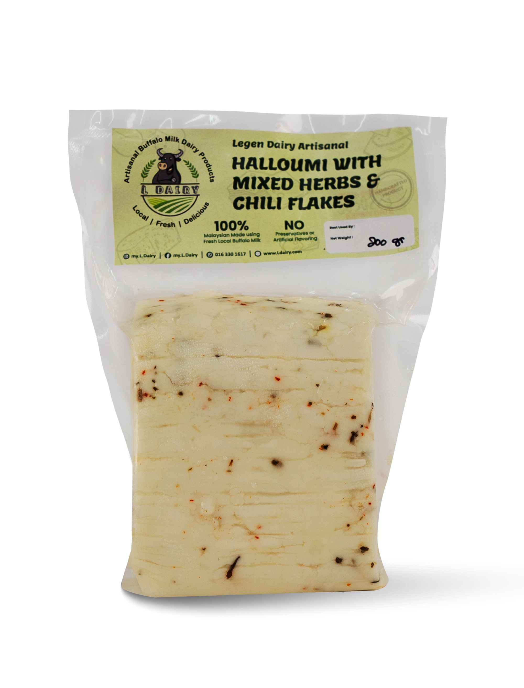 Halloumi w/ Mixed Herbs & Chili Flakes (200g)_1