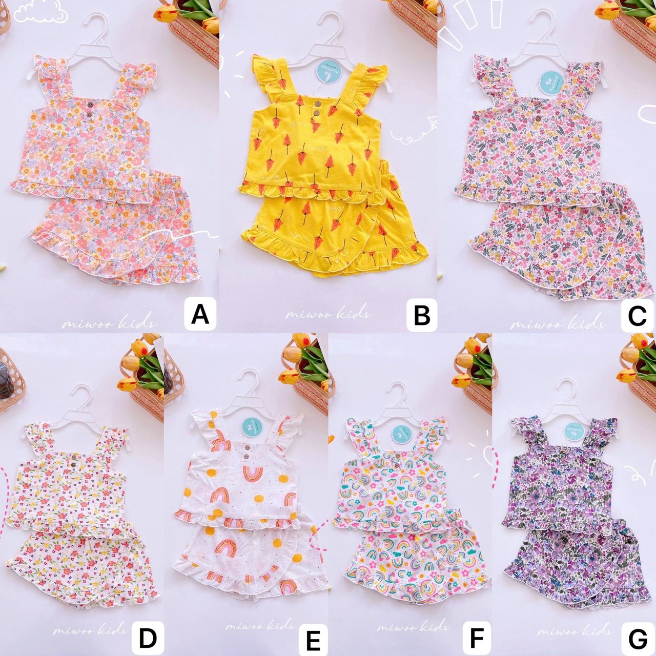 [101] Ruffles & Skorts Sleeveless Play Set (80~120)_0