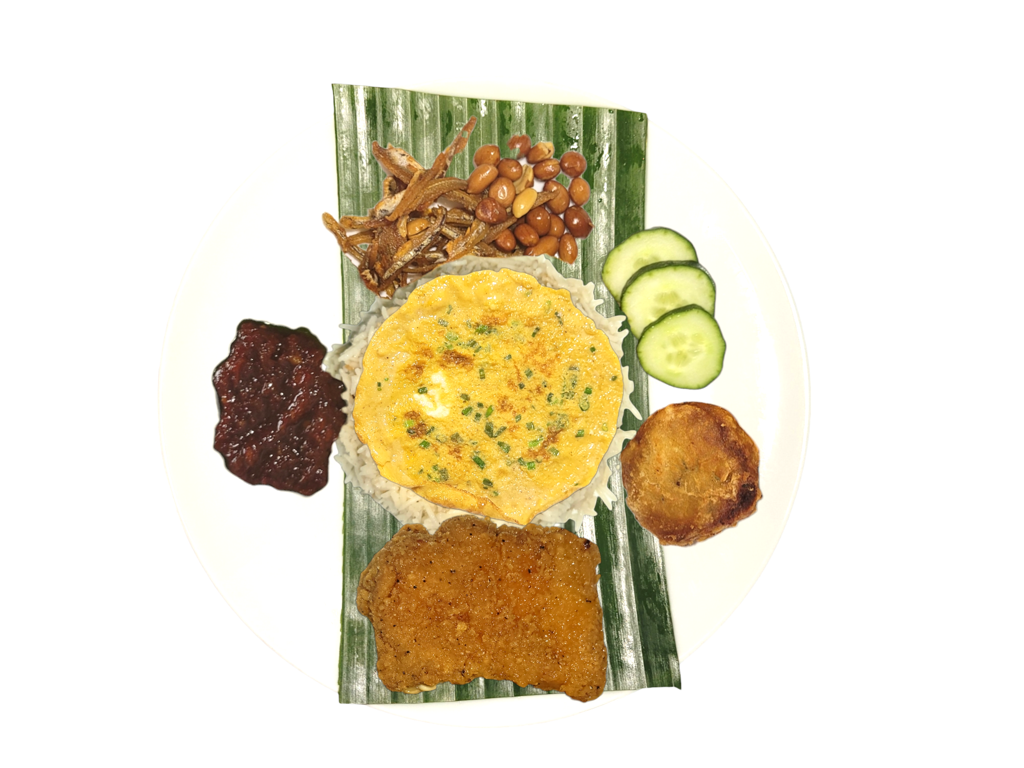 Nasi Lemak with Chicken Cutlet Set_0