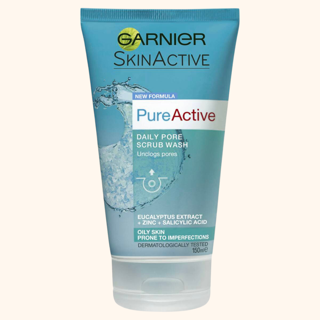 Garnier Pure Active Daily Pore Scrub Wash 150ml_0