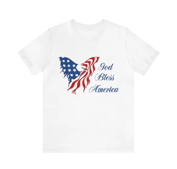 Unisex Jersey Short Sleeve Tee God bless America _0