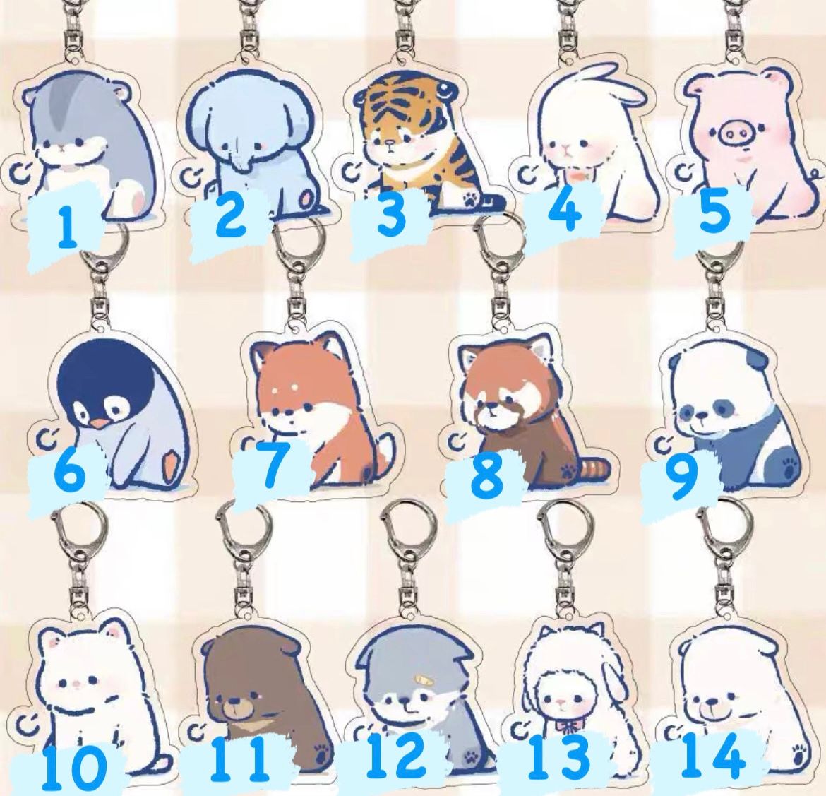 Sad Animal Keychain_0