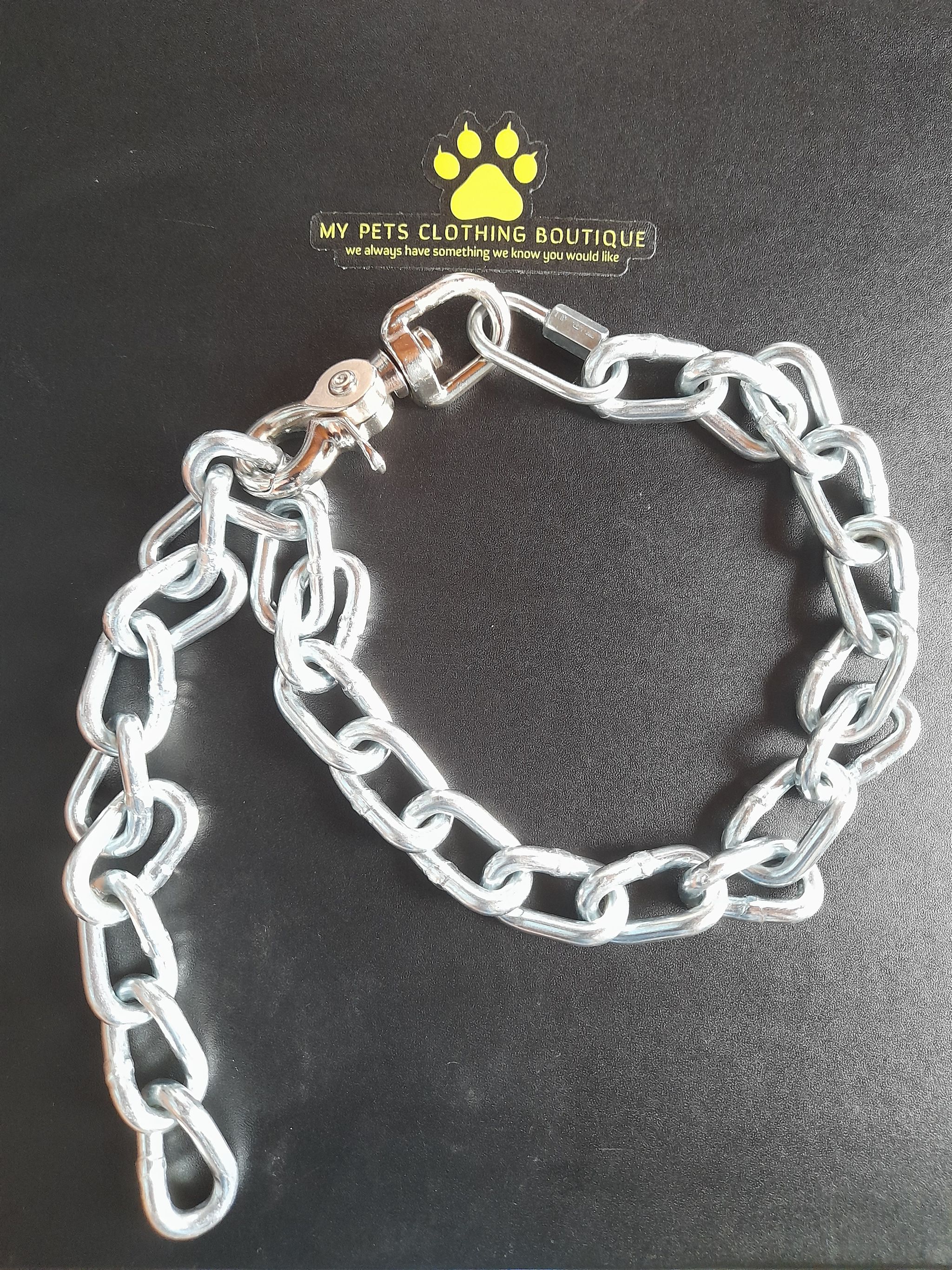 Linked Chain Dog Collar_0