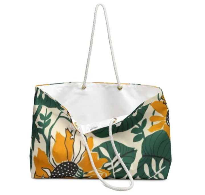 Weekender Bag Beautiful Flower 24"x13"_1