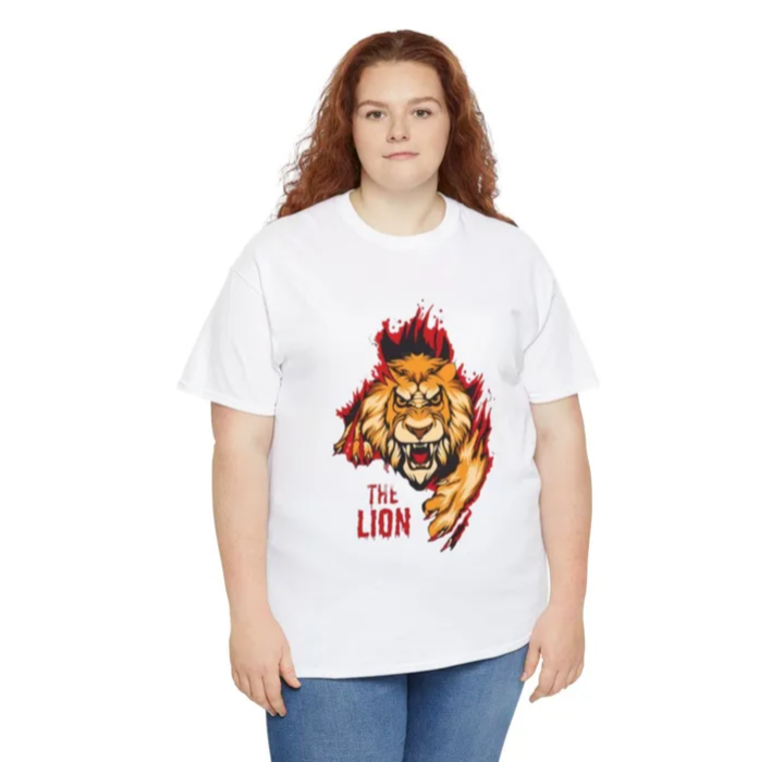 Unisex Heavy Cotton Tee The Lion _7