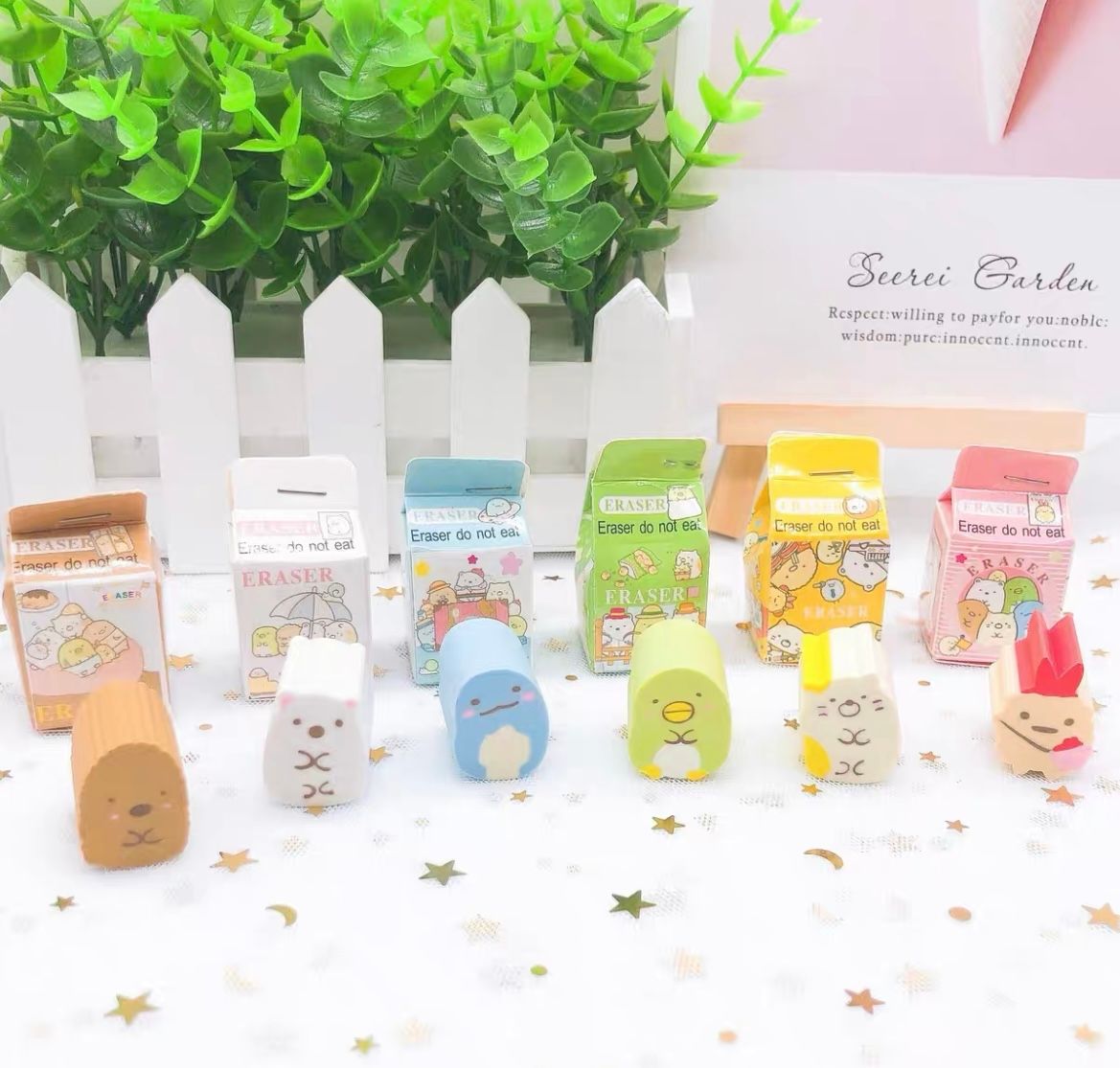 Sumikkogurashi Erasers (3x)_0