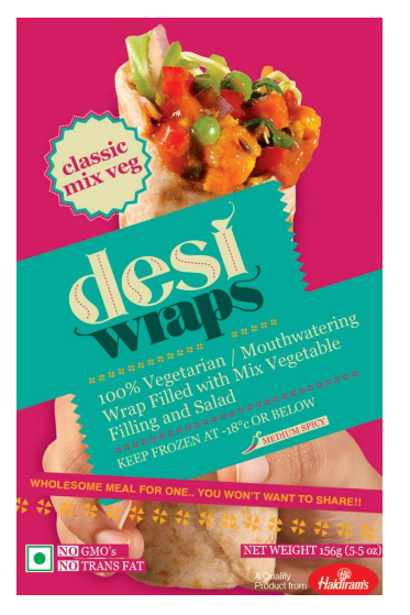 HALDIRAM'S DESI WRAPS CLASSIC MIX VEGETABLE 156GM_0