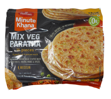 HALDIRAM'S VALUE PACK MIX VEGETABLE PARATHA 16PCS_0