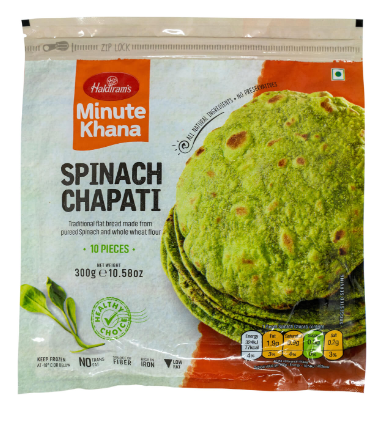 HALDIRAM'S SPINACH CHAPATI 10PCS_0