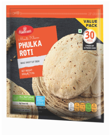 HALDIRAM'S VALUE PACK PHULKA ROTI 30PCS_0