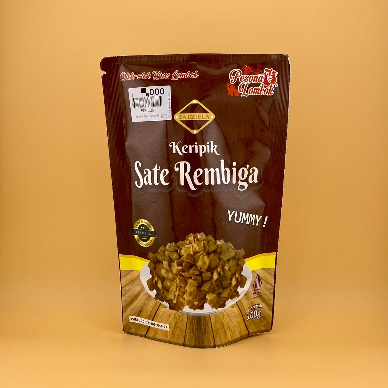 (FAEZIELA) KERIPIK SATE REMBIGE 100GR_0