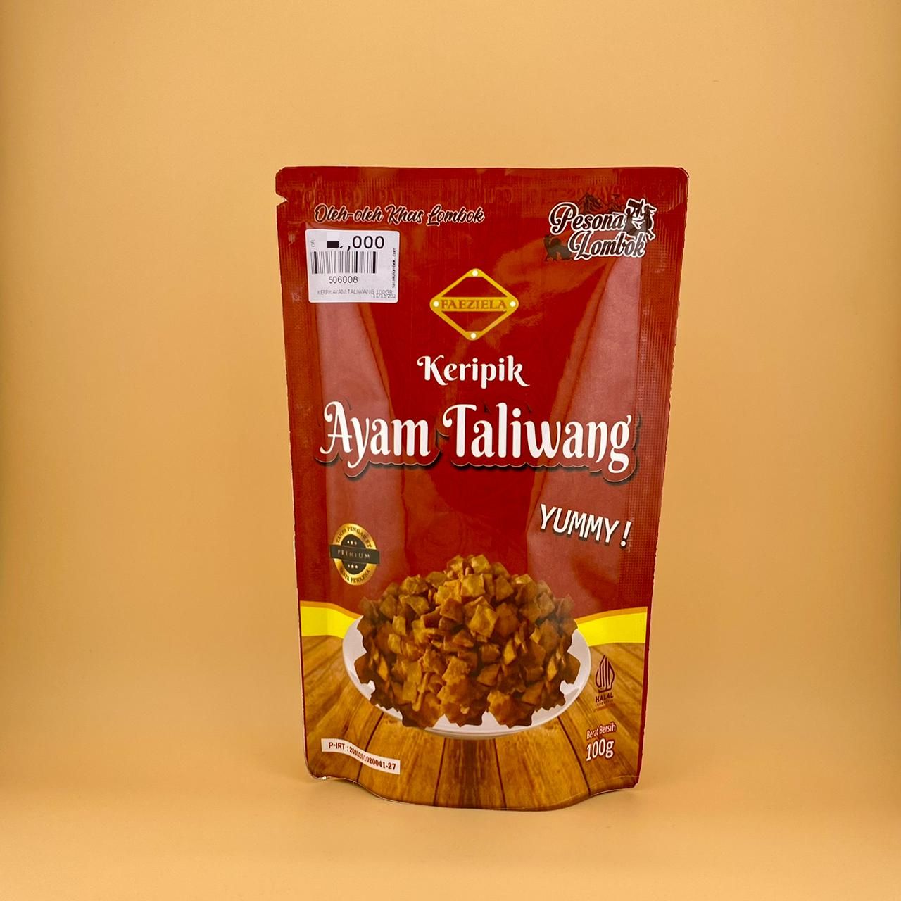 (FAEZIELA) KERIPIK AYAM TALIWANG 100GR_1