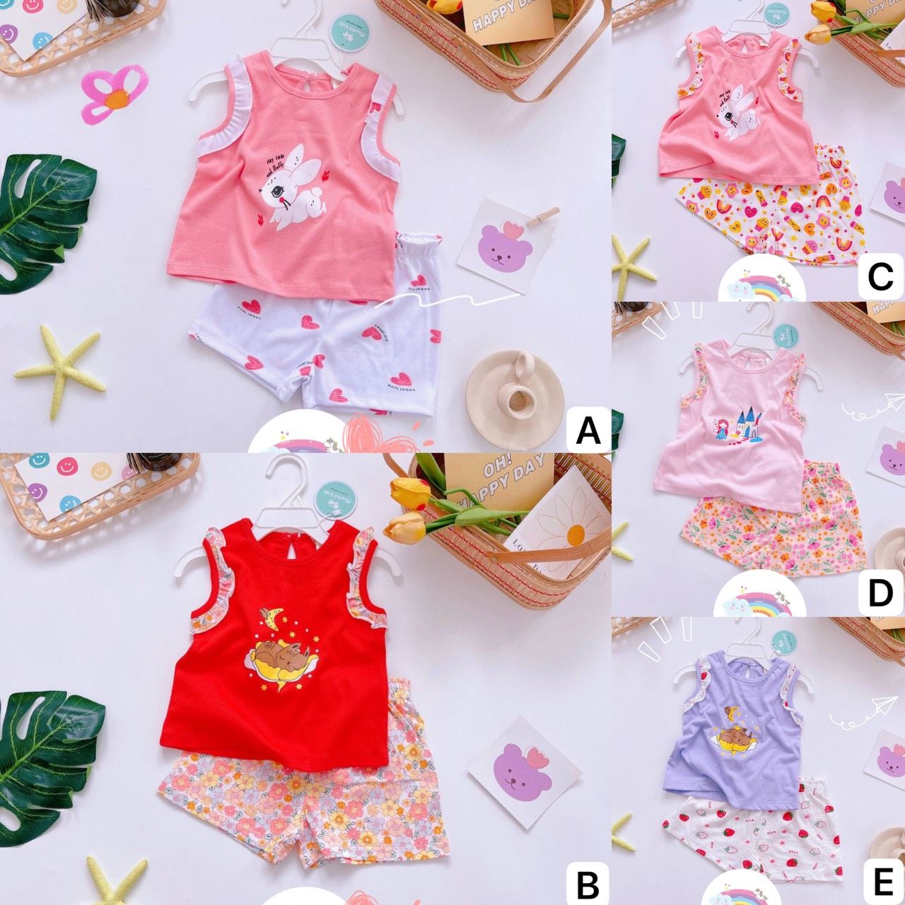 [111] Ruffles & Prints Sleeveless Play Sets (90~130)_0