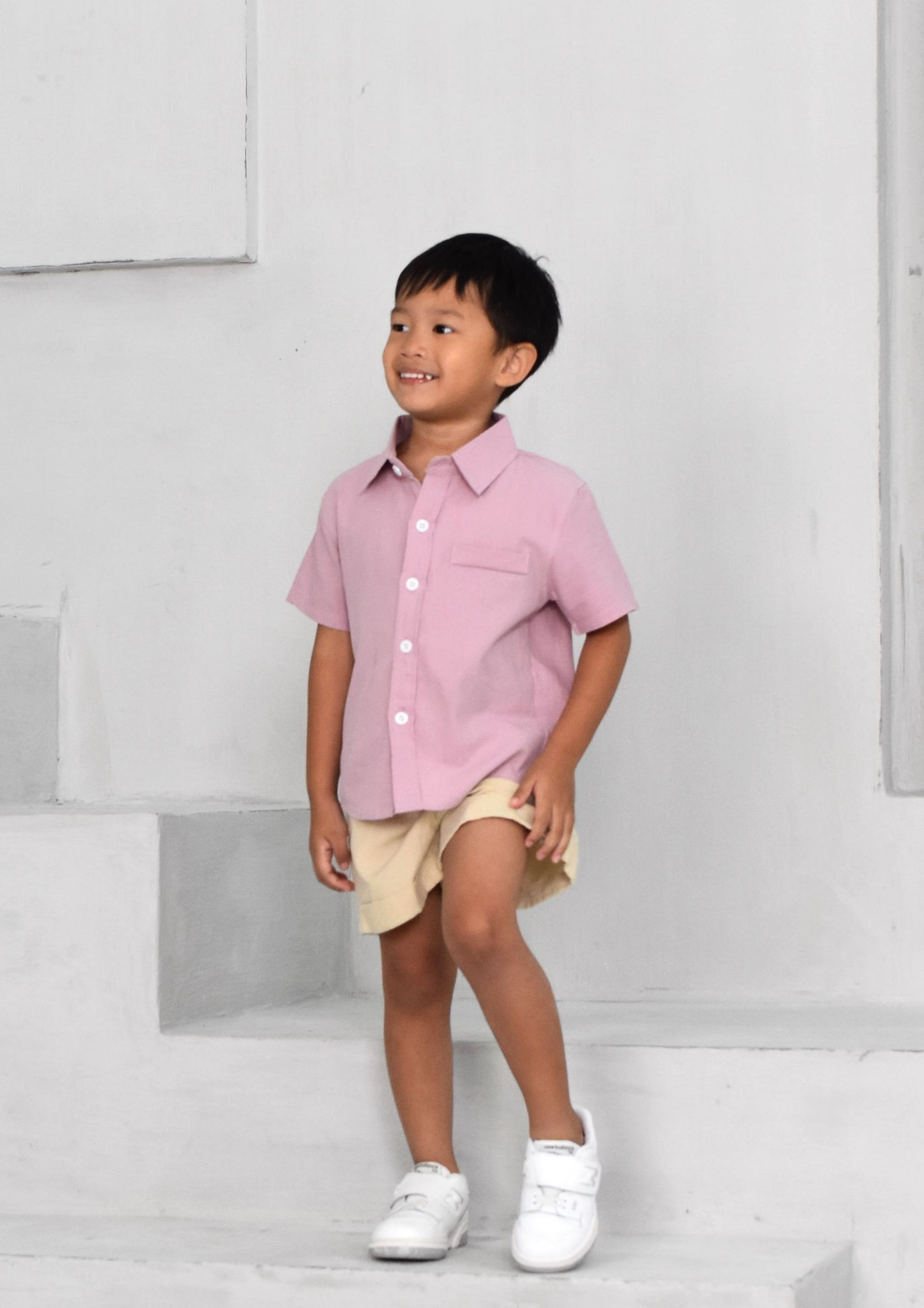 (BOY) DUSTY PINK SHIRT _1