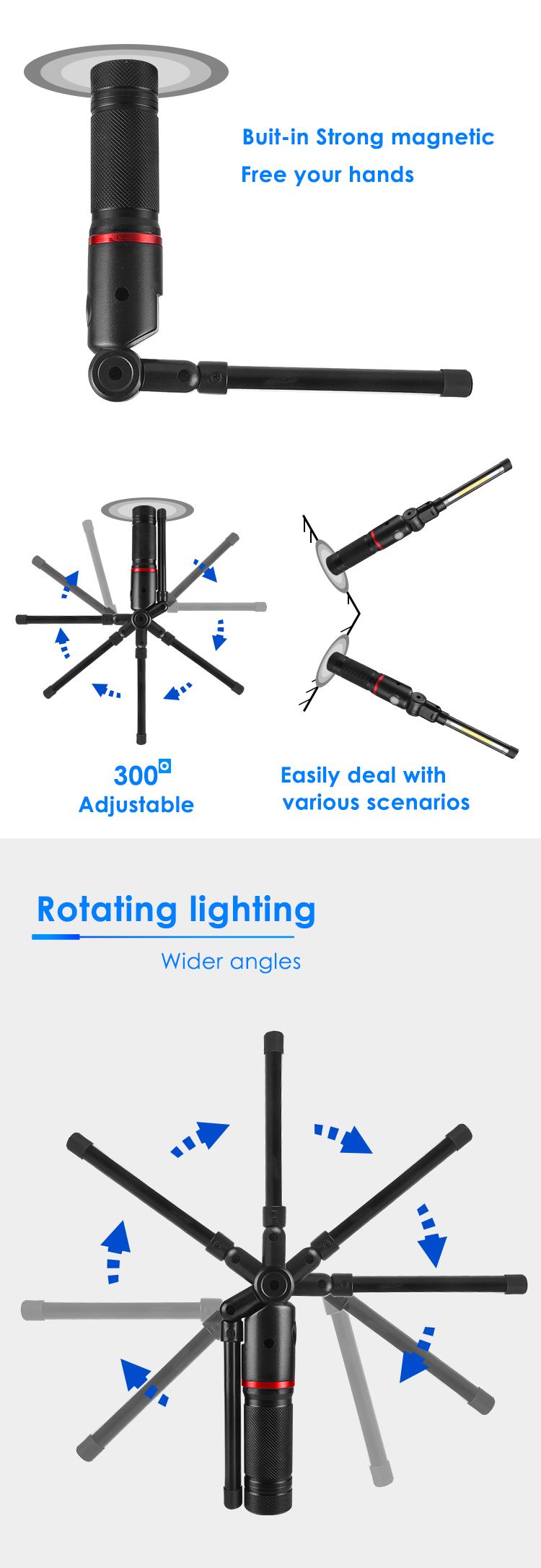 Magnetic Rechargeable LED Work Light_5