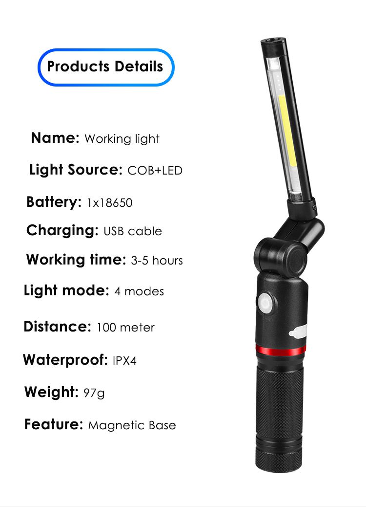 Magnetic Rechargeable LED Work Light_1