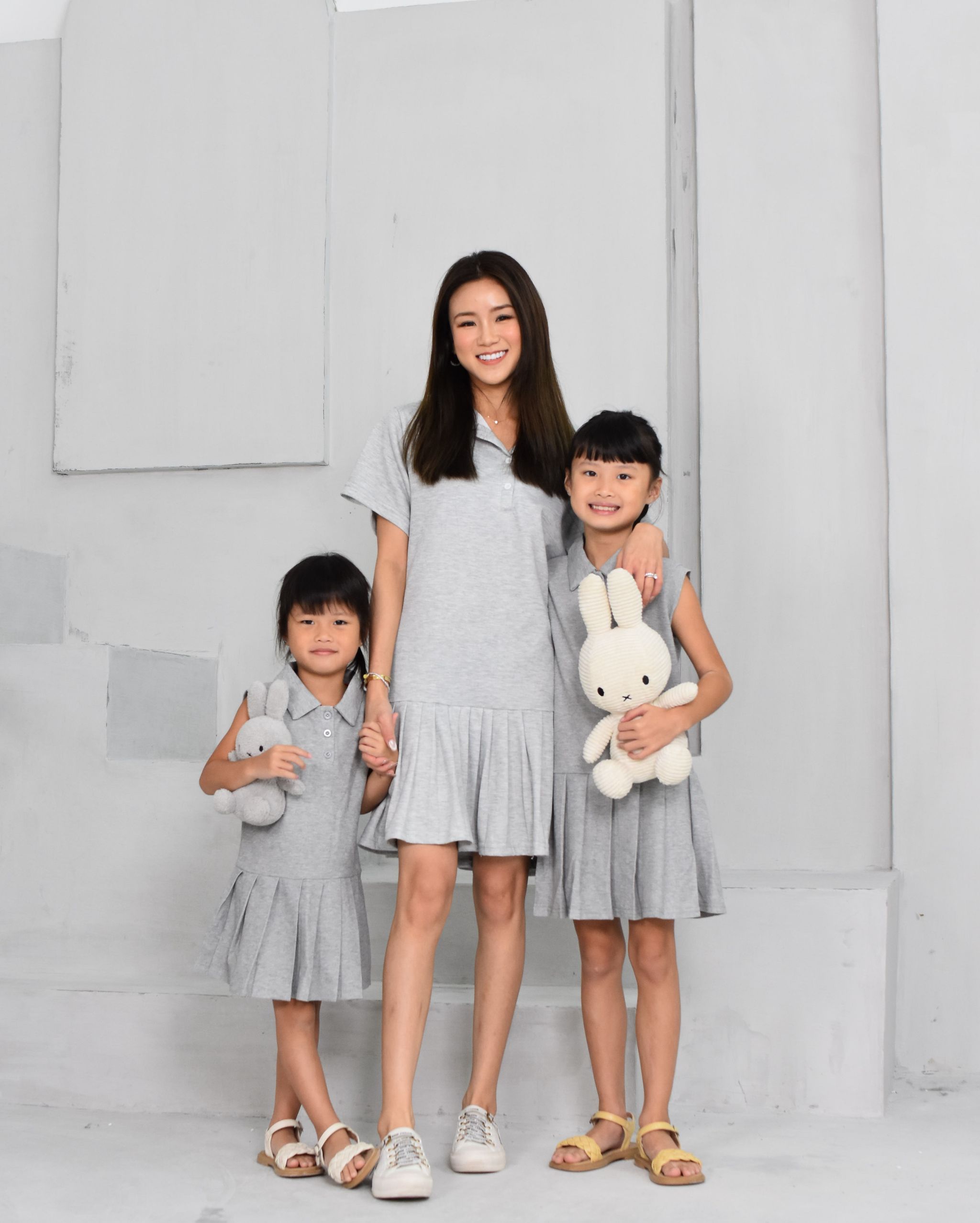 (GIRL) POLO GREY DRESS_7