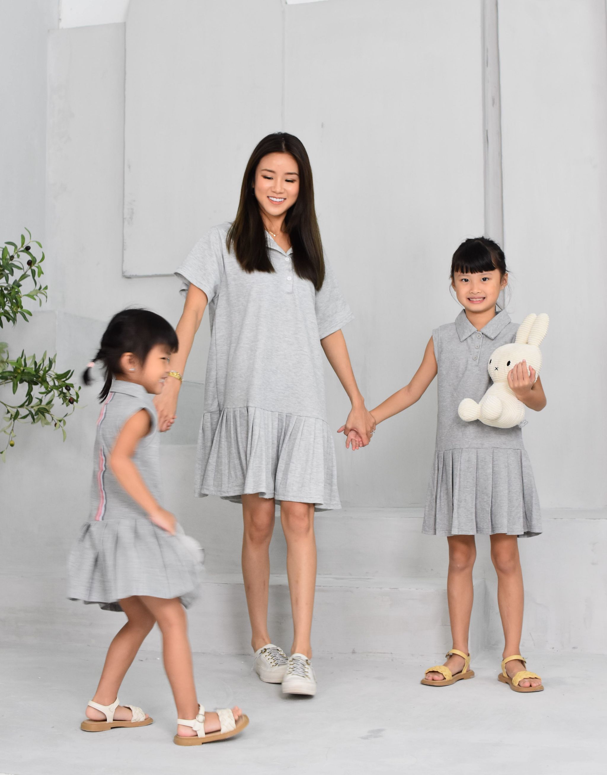 (GIRL) POLO GREY DRESS_5