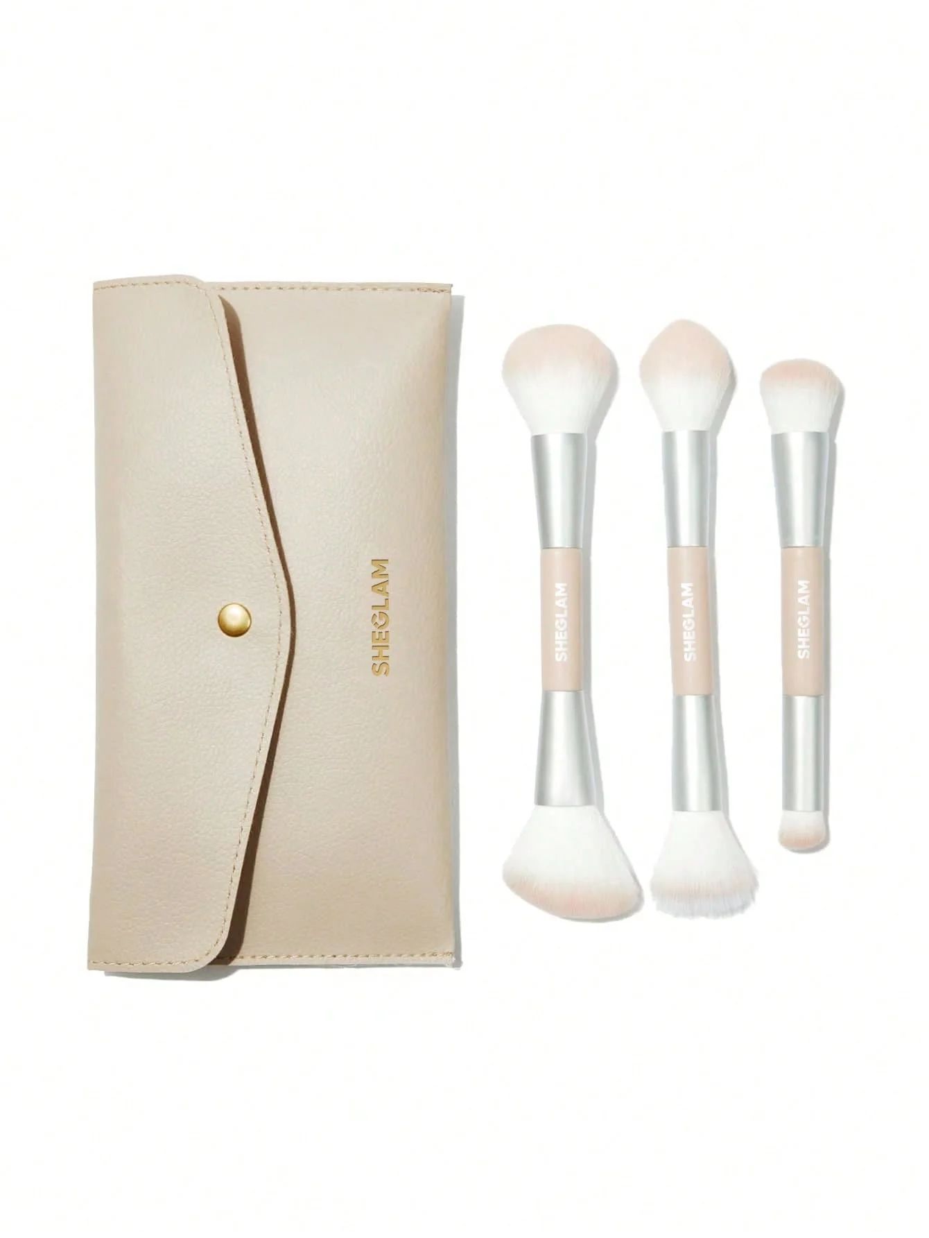 SHEGLAM Glam 101 Face Essentials Brush Set With Bag_8