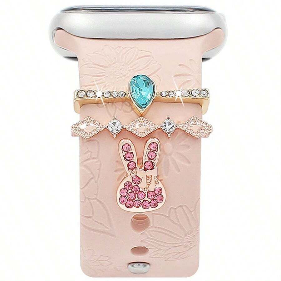 3pcs Rabit-Shaped Watch Band Charm_0