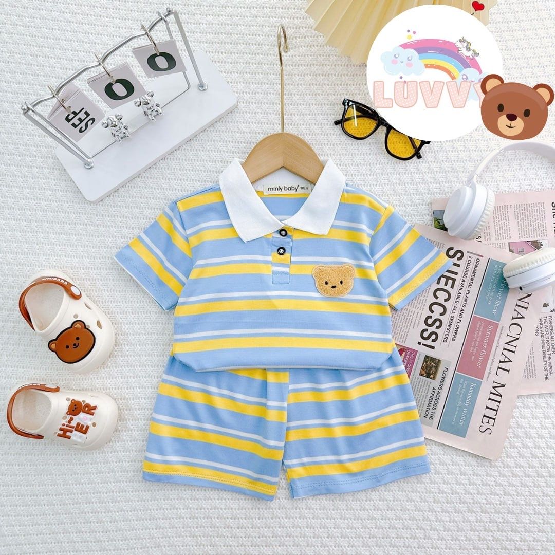 [113] Teddy & Stripes Polo Play Set (90~120)_5