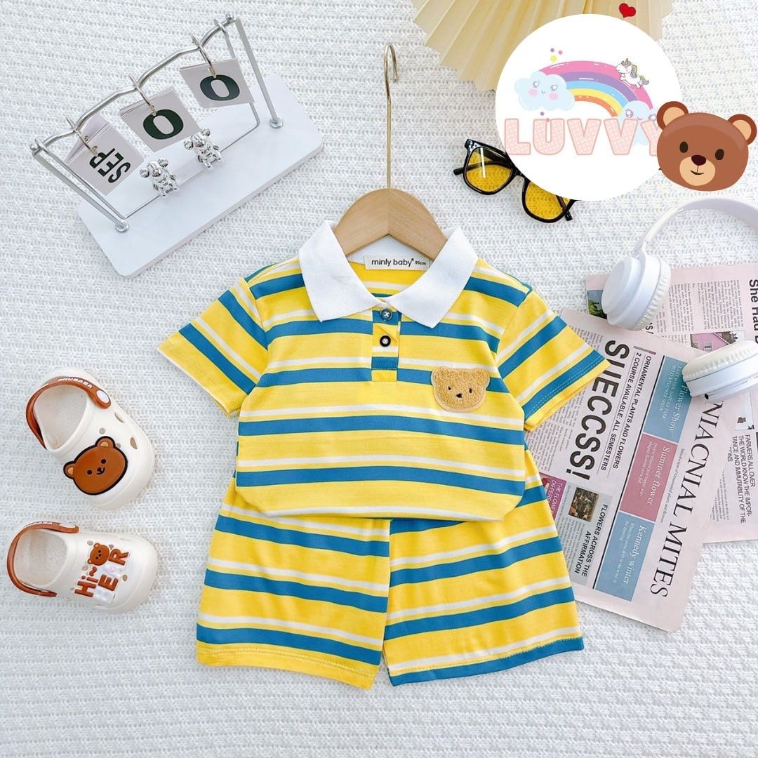 [113] Teddy & Stripes Polo Play Set (90~120)_4