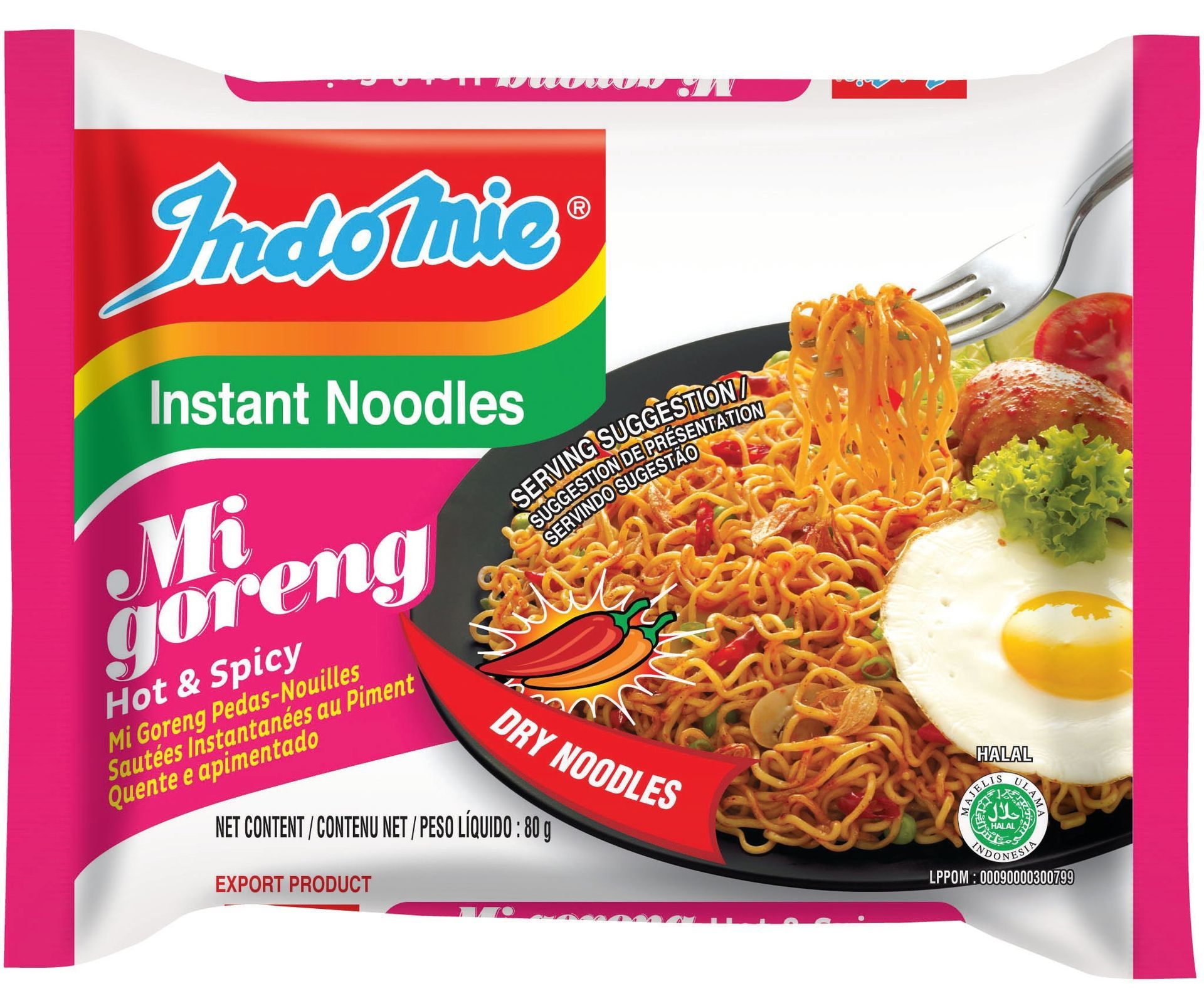 Indomie hot and spicy 5 pack_0