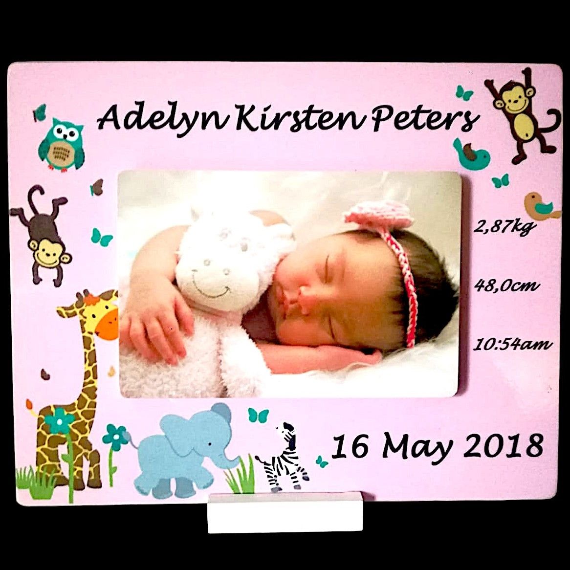 Newborn birth frame (Pink)_1