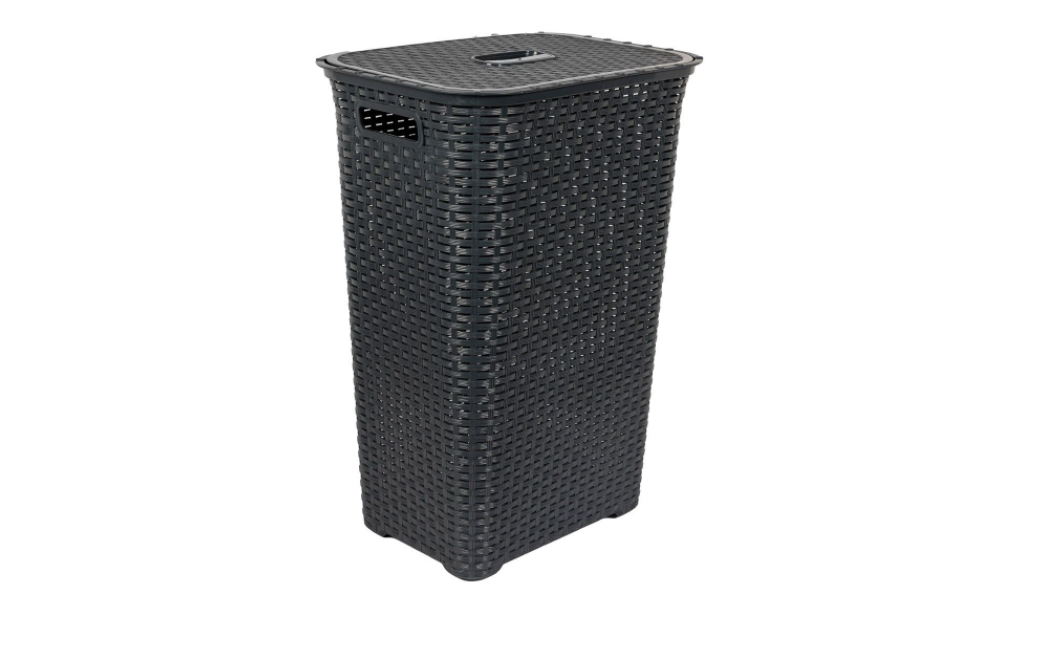 LAUNDRY BASKET, CHARCOAL, 69L_0