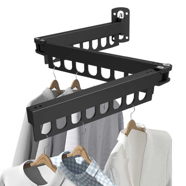 Wall Mounted Clothes Hanger Rack_0