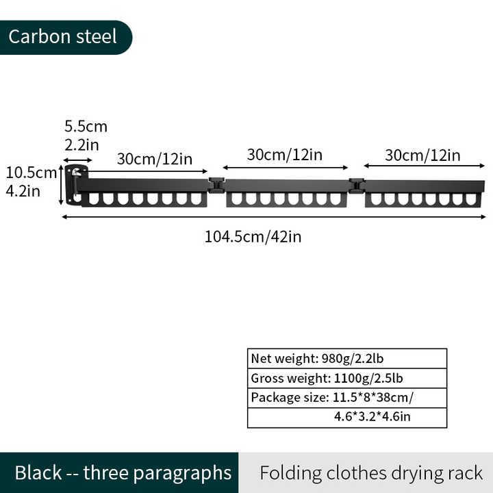 Wall Mounted Clothes Hanger Rack_5