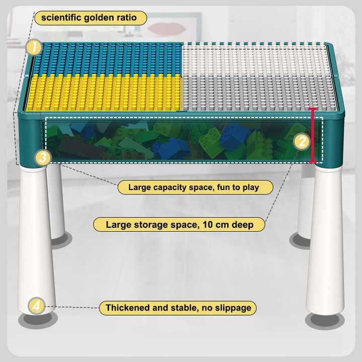 Building Block Table Children Art_2