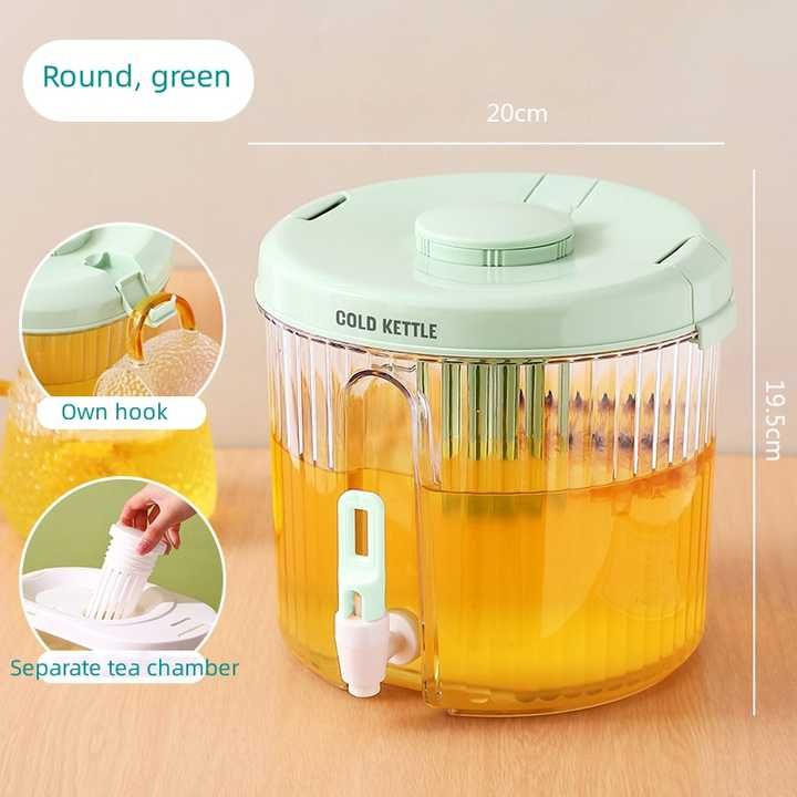 Lemon Tea Juice Jug Barrel 3.9L Plastic_3