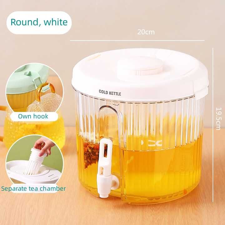 Lemon Tea Juice Jug Barrel 3.9L Plastic_1